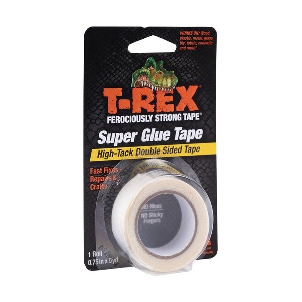 Duck Brand Tape, SuperGlue, Double-sided, 3/4inx5yards, White DUC286853 - main